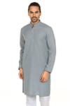 A.N.D. by Anita Dongre Printed Long Pullover Kurta Tunic with Mandarin Collar ÌÎå«ÌÎ_ÌÎÌ_ÌÎåÌÎÌ_ÌÎå´ Navy Blue Front