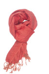 In-Sattva Colors - Zigzag Patterned Stripe Scarf Stole ÛÒ Coral