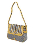 Ivory Tag Striped Patch Leather & Canvas Handbag ÛÒ Side Ivory Tag Striped Patch Leather & Canvas Handbag ÛÒ Side