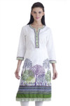MB Womens Ethnic Forest Printed Kurta Tunic ÛÒ Green MB Womens Ethnic Forest Printed Kurta Tunic ÛÒ Green