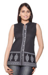 Akkriti Women's Kurta Tunic-  Front Button & Printed Border ÌÎÌ_Ì´åÇÌÎÌ__ÌÎÌ_ÌÎ_ÌÎÌ_Ì´åÌÎÌ_ÌÎ_ÌÎÌ_Ì´å« Front