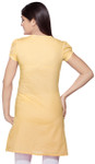 Rangmanch Women's Kurta Tunic - Round Neck ÌÎå«ÌÎ_ÌÎÌ_ÌÎåÌÎÌ_ÌÎå´ Yellow Back