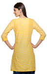 Rangmanch Women's Kurta Tunic - Sequinsed Neckline ÌÎÌ_Ì´åÇÌÎÌ__ÌÎÌ_ÌÎ_ÌÎÌ_Ì´åÌÎÌ_ÌÎ_ÌÎÌ_Ì´å« Yellow Back