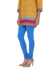 Solid Churidar Leggings - Blue