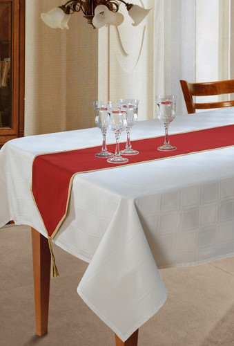 In-Sattva Home 100% Cotton Solid Table Runner and Dresser Scarves with Fringe for Family, Get-Togethers and Everyday Use Maroon In-Sattva Home 100% Cotton Solid Table Runner and Dresser Scarves with Fringe for Family, Get-Togethers and Everyday Use Maroon