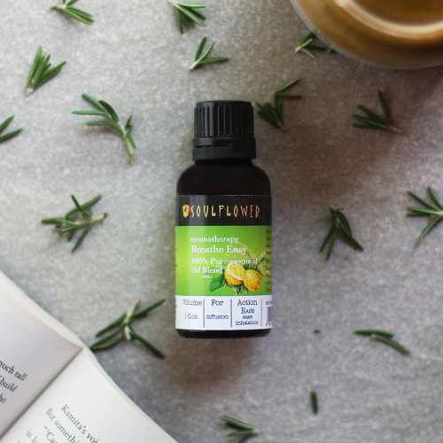 Soulflower | Pure 100% Essential Oil (Lemon, Peppermint, Tea Tree, Geranium)