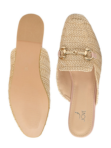 Jove Women's Nude Mules  Jove Women's Nude Mules