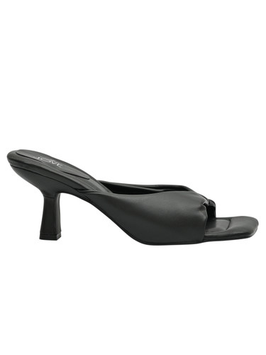 Jove Womens Heeled Mule Black Jove Womens Heeled Mule Black