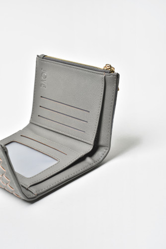 Jove Women's Grey Woven Wallet