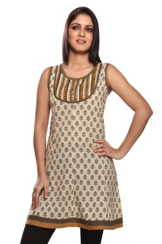 æWomen's Indian Mix N Match Kurta Beige