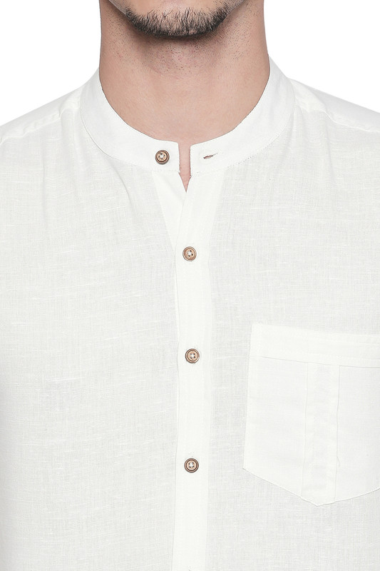 Fitted Men's Short Sleeves Button-Down Shirt | In-Sattva