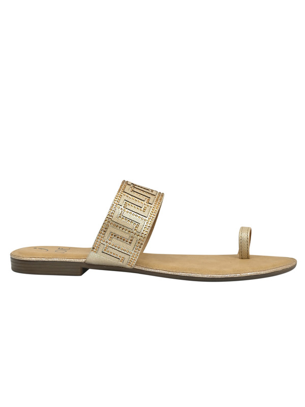 Jove Women's One Toe Sandal Gold