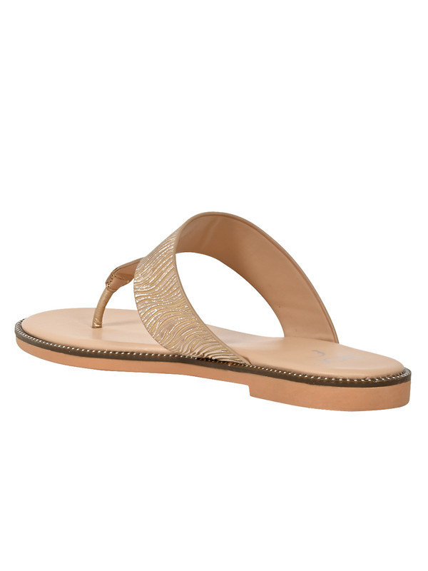 Jove Women's Flat Sandals Gold