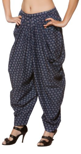 Buy Wahe-NOOR Women's Navy Blue Rayon Dhoti Salwar Online at Best Price |  Distacart