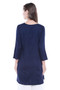 Women's Indian Short Kurta Tunic - Navy Blue | In-Sattva 