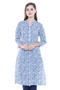 Women's Indian Kurta Tunic - Aqua Blue | In-Sattva