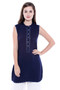 Women's Indian Kurta Tunic - Sleeveless - Front | In-Sattva