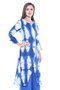 Long Kurta Tunic Women's Cotton Printed Rich Vibrant Colors  | In-Sattva - Side