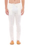 Men's Off-White Indian Pajama Pants - Solid Straight Cut - Front | In-Sattva