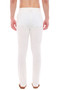 Men's Off-White Indian Pajama Pants - Solid Straight Cut - Back | In-Sattva