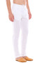 Men's White Pajama Pants - Solid Straight Cut - Side | In-Sattva