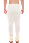 Mens Traditional Indian Churidar Pants - Off-White - Back | In-Sattva 