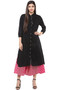 Long Shirt Kurta Tunic Dress Rich Solid Color - Full display - In-Sattva  