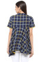 Exclusive Checkered Print In-Sattva Top Tunic - Back