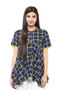 Exclusive Checkered Print In-Sattva Top Tunic - front 