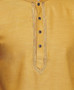 Classic Indian Men's Kurta Tunic: Mustard Color - Garment Details | In-Sattva