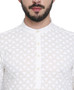 Classic Indian White Men's Kurta Tunic - Garment Details | In-Sattva