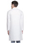 Men's Indian Kurta Tunic: White - Back | In-Sattva