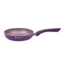 Royal Velvet Non-Stick and PFOA-Free Aluminum Fry Pan Skillet Tawa, Violet, Side View