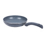 Granite Forged Non-Stick and PFOA-Free Aluminum Fry Pan Skillet Tawa, Gray, Top, Front, side view