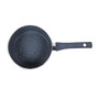 Granite Forged Non-Stick and PFOA-Free Aluminum Indian Cooking Lentil and Curry Pan with Lid,Gray, top view 