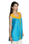 MOHR Women's Blue Sleeveless Tunic Shirt with Pintuck Yoke Ì´Ì_ÌÎÌÌÎÌ¥ Side