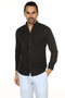 A.N.D. by Anita Dongre Button Down Shirt with Mandarin Collar Ì´Ì_ÌÎÌÌÎÌ¥ Black Front