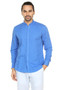 A.N.D. by Anita Dongre Button Down Shirt with Mandarin Collar Ì´Ì_ÌÎÌÌÎÌ¥ Cornflower Blue Front