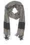 In-Sattva Colors - Two tone Horizontal Stripes Scarf Stole ÛÒ Grey