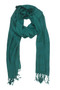 In-Sattva Colors - Woven Checkered Print Solid Color Scarf Stole ÛÒ Teal