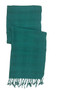 In-Sattva Colors - Woven Checkered Print Solid Color Scarf Stole ÛÒ Teal