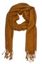 In-Sattva Colors - Decorative Vertical Stripe Embellished Scarf Stole, Ginger