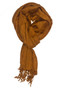 In-Sattva Colors - Decorative Vertical Stripe Embellished Scarf Stole, Ginger