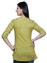 Akkriti Women's Roll Up Sleeves Casual Kurti ÌÎÌ_Ì´åÇÌÎÌ__ÌÎÌ_ÌÎ_ÌÎÌ_Ì´åÌÎÌ_ÌÎ_ÌÎÌ_Ì´å« Lime Back