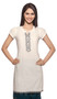 Rangmanch Women's Kurta Tunic - Round Neck ÌÎå«ÌÎ_ÌÎÌ_ÌÎåÌÎÌ_ÌÎå´ Off White Front