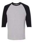 Gildan Style 5700 - Sport Grey/ Black - Front View