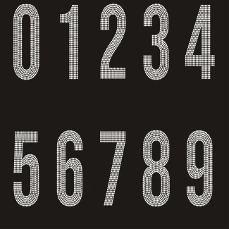 Athletic Numbers 0-9