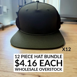 12 Blank Surfer Trucker Cap (Style BX025) Wholesale Bulk $4.16 Each