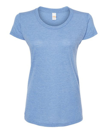 Tultex Style 253 - Athletic Blue Tri Blend - Front View