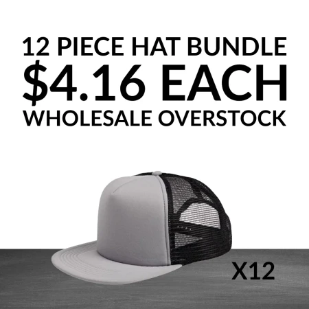 12 Blank Foam Trucker Hats Wholesale Bulk $4.16